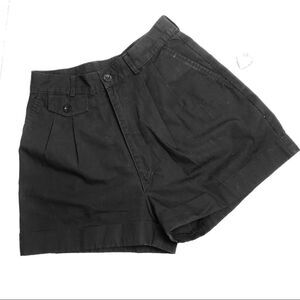 Vintage Grape Vines Black Walking Shorts Size 7